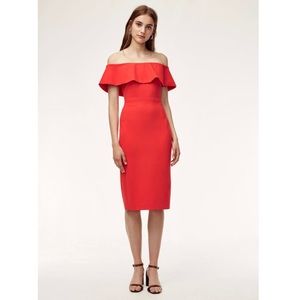 Aritzia Babaton Rusland Red Dress • size 4